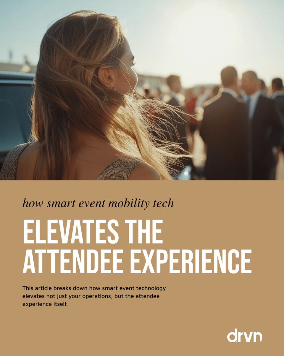 ridedrvn's tweet image. Smart mobility technology is redefining what seamless means for event transportation.

Learn more about how smart mobility tech can enhance attendee experience: vist.ly/4f6kn

#EventTransportation #EventPlanners #LogisticsPartner #GroundTransportation