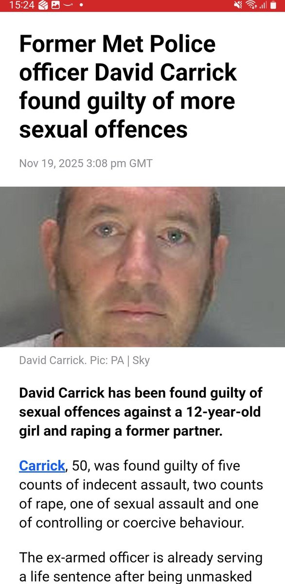 RoomEllie's tweet image. Completely forgot about convicted sex offender and ex-police officer  David Carrick. Both he and predator and murderer, Wayne Couzens are clearly cut from the same cloth! #Predators #Homegrown criminals #Trusted