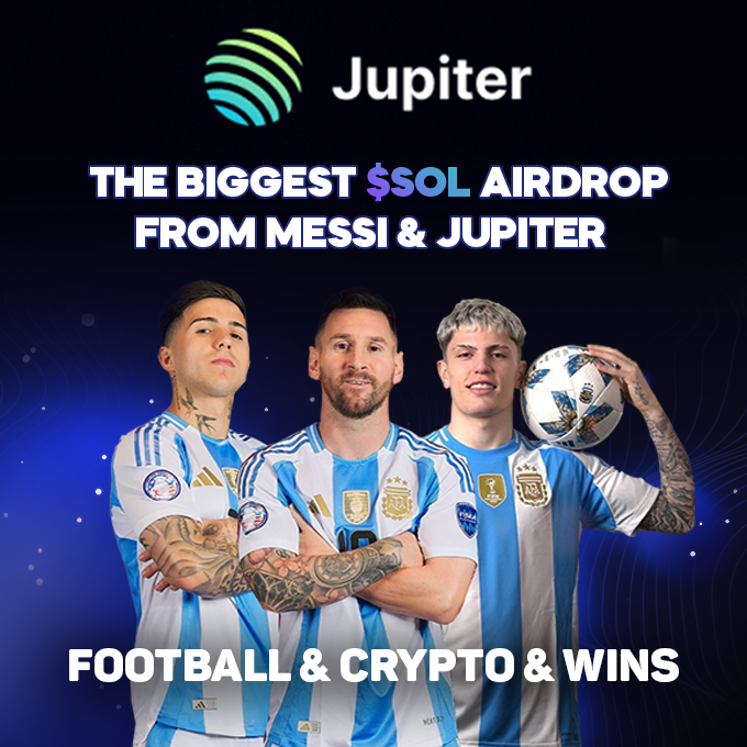 J4ch0's tweet photo. Join the greatest #Jupiter Official Community Rewards $JLP

Jup Swap introduces a new football promo — the first 1000 users can claim 5 SOL

🔗https://t.co/i7HNNzdL8f

$OREX https://t.co/rbylWgIKNR