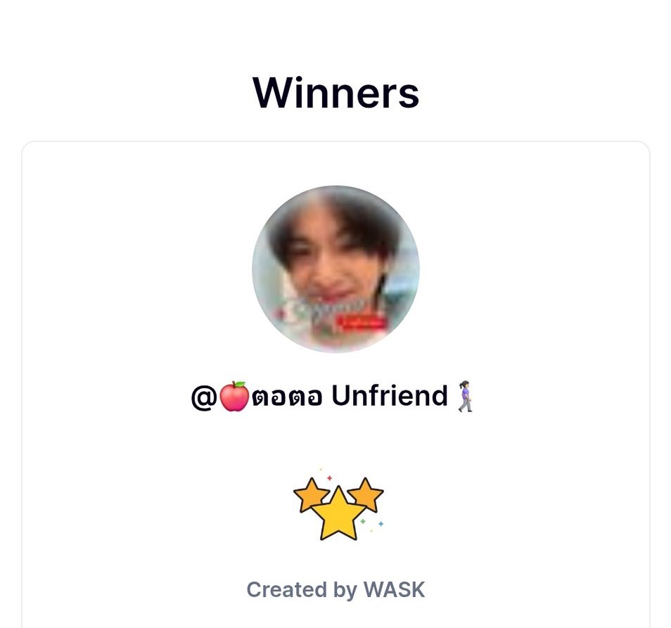 ผู้โชคดีจากการสุ่มลำดับแรกสุกี้ตี๋น้อย ได้แก่
<a href="/iisehuun/">ตอตอ Unfriend🚶🏻‍♀️‍➡️</a> 👏🏻
สามารถติดต่อขอรับรางวัลได้ที่ DM เลยนะคะ