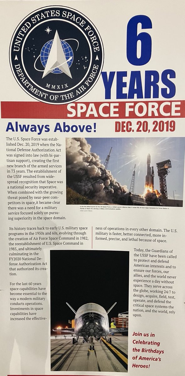 SPACE FORCE ⁦<a href="/SpaceForceAssoc/">Space Force Association</a>⁩ #flagsofhonor