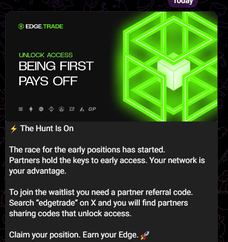Dekustahh's tweet photo. AYOO THATS ME!
Use my @EdgeTrade invite code to get access early to the waitlist

invite: https://t.co/BwpzsHNCr2

Guide how to setup bot:
https://t.co/YXKyHUtezU

#crypto #edgetrade #edge #solana #sol #bnb #ethereum #eth #trade #trading #invite #access #early #code #arbitrum #market #CryptoMarket #CryptoTrading #memecoin #pumpfun #pump #fun #axiom #trojan