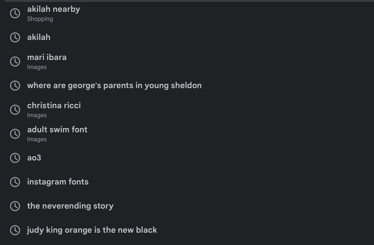 pivot_scrape's tweet image. the way my google searches just slowly devolve into weird shit No Akilah is not nearby