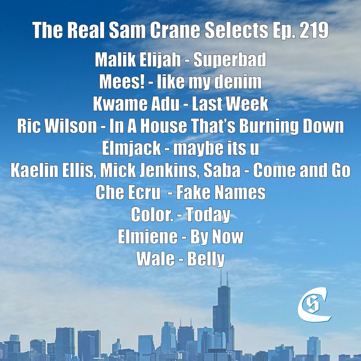 Back at it again! 10 new songs for your enjoyment - special thanks to everyone who sent new music and is pushing the boundaries of this stuff. 

Love to the lot of you!

Listen:
Linktr.ee/therealsamcrane