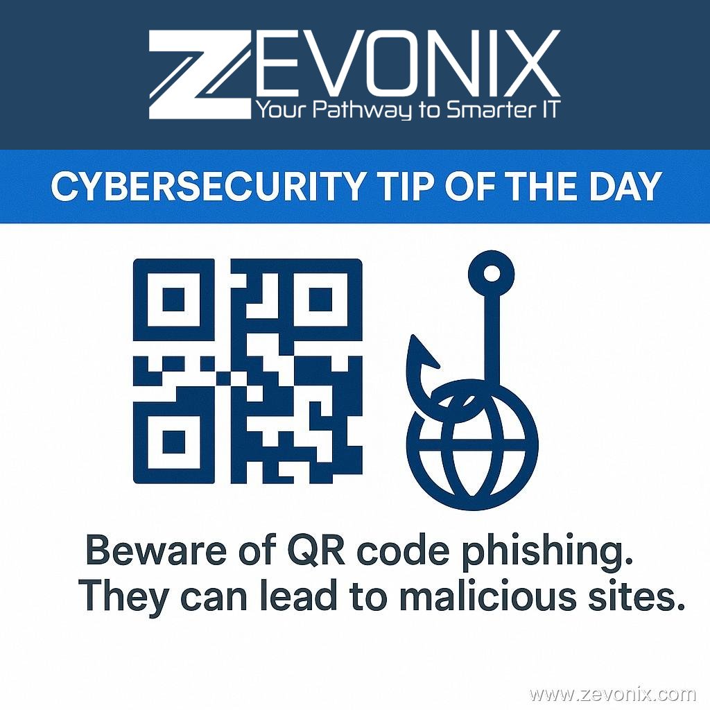 Zevonix_IT's tweet image. 📱🚫 Not all QR codes are safe.
Hackers use them to hide malicious links—tricking you into visiting fake login pages or downloading malware.

👉 zurl.co/XM7ae

#CyberSecurity #Phishing #Quishing #Zevonix