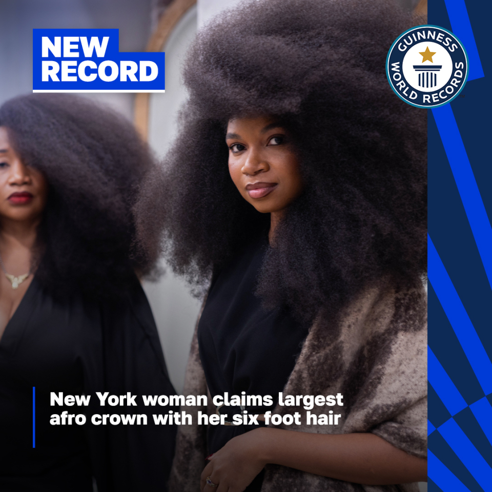 GWR's tweet photo. Congratulations to Jessica Martinez, who has been crowned with the world's largest female afro on #GWRday🥰

https://t.co/dHomhK9YGN https://t.co/i5SGIcYIAc