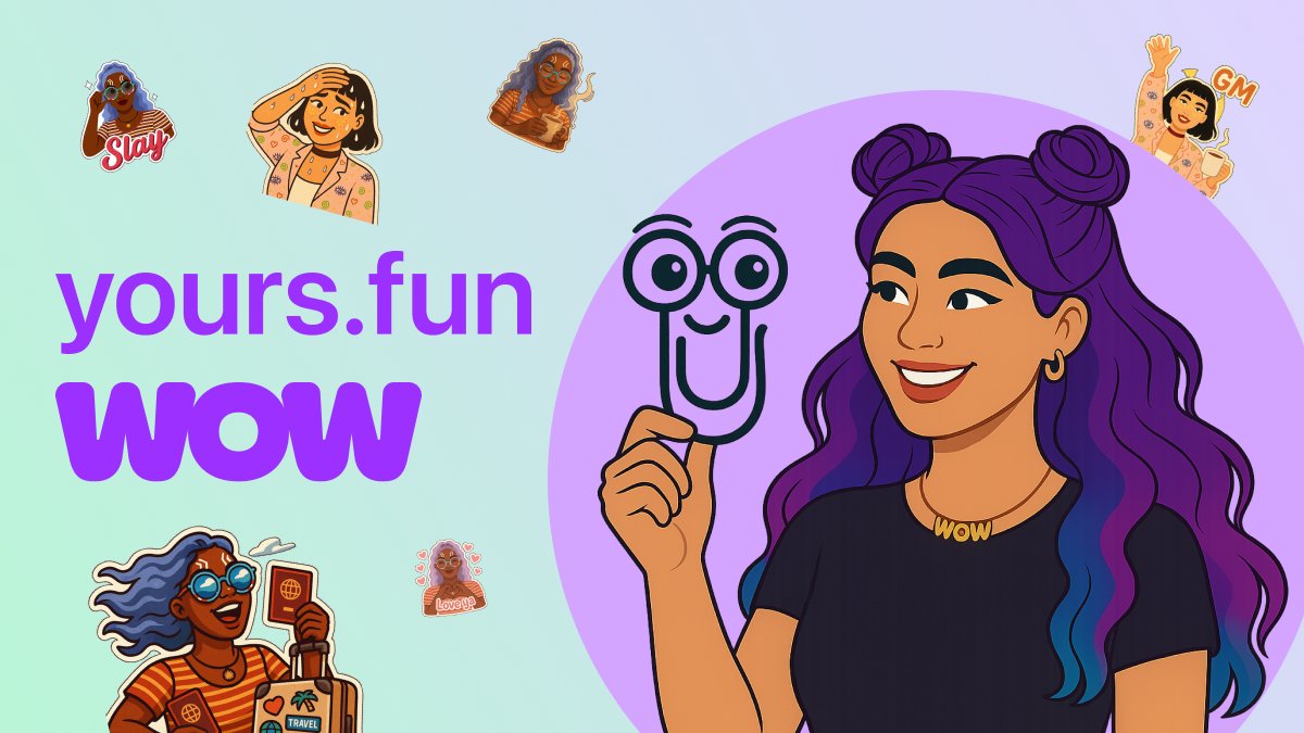 WoW Fam! 
We snagged exclusive access for you with <a href="/yoursdotfun/">yours.fun</a> before it goes public 🙌

Hop into our telegram (link in bio), use the bot, drop your WoW or WoWg token ID, and boom -- custom sticker packs of your WoW or WoWG for FREE!

We want to see your personalized stickers