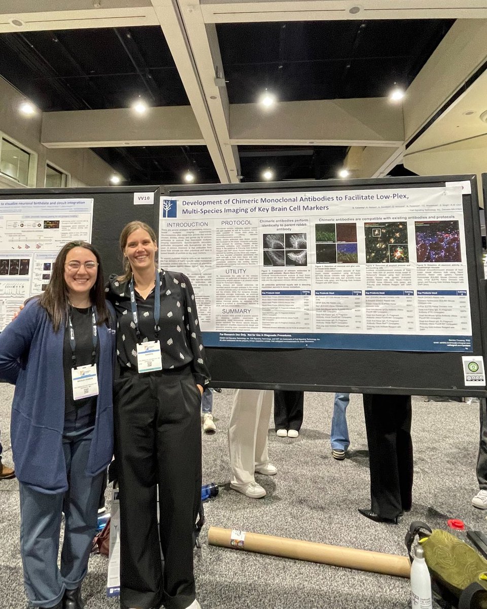 CellSignal's tweet image. We hope you’re enjoying #SfN2025! Make your way over to booth #1021 to talk with our scientists and get personalized guidance for solutions to streamline your research.

Plus, check out our poster sessions in case you missed them ⬇️
hubs.ly/Q03V036g0