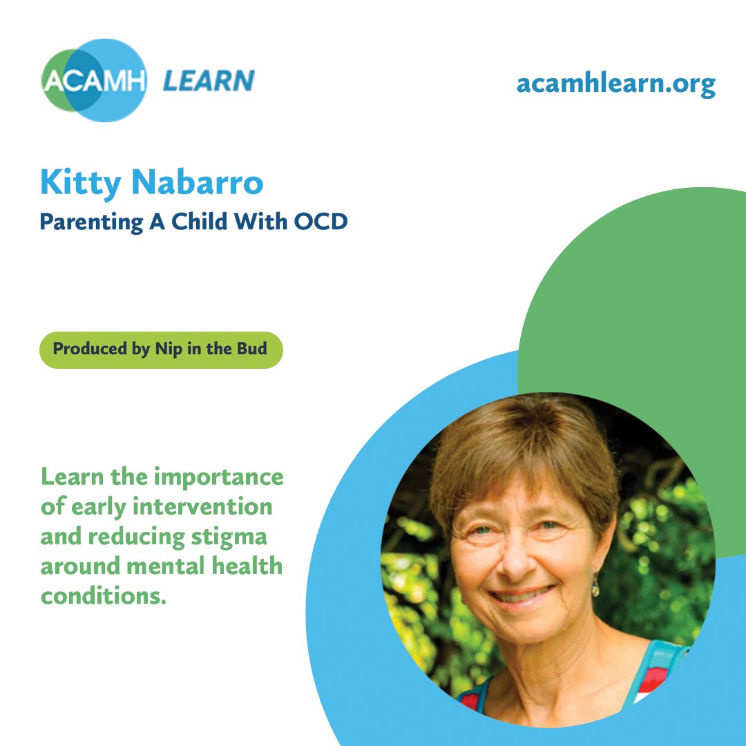 ACAMHLearn's tweet image. In this @NipintheBudFilm short film, Kitty Nabarro, co-founder of Nip in the Bud, shares her deeply personal journey of navigating her daughter’s #OCD &amp;amp; reflects on the critical importance of early intervention.

Watch now to learn more. bit.ly/4mWnpQo