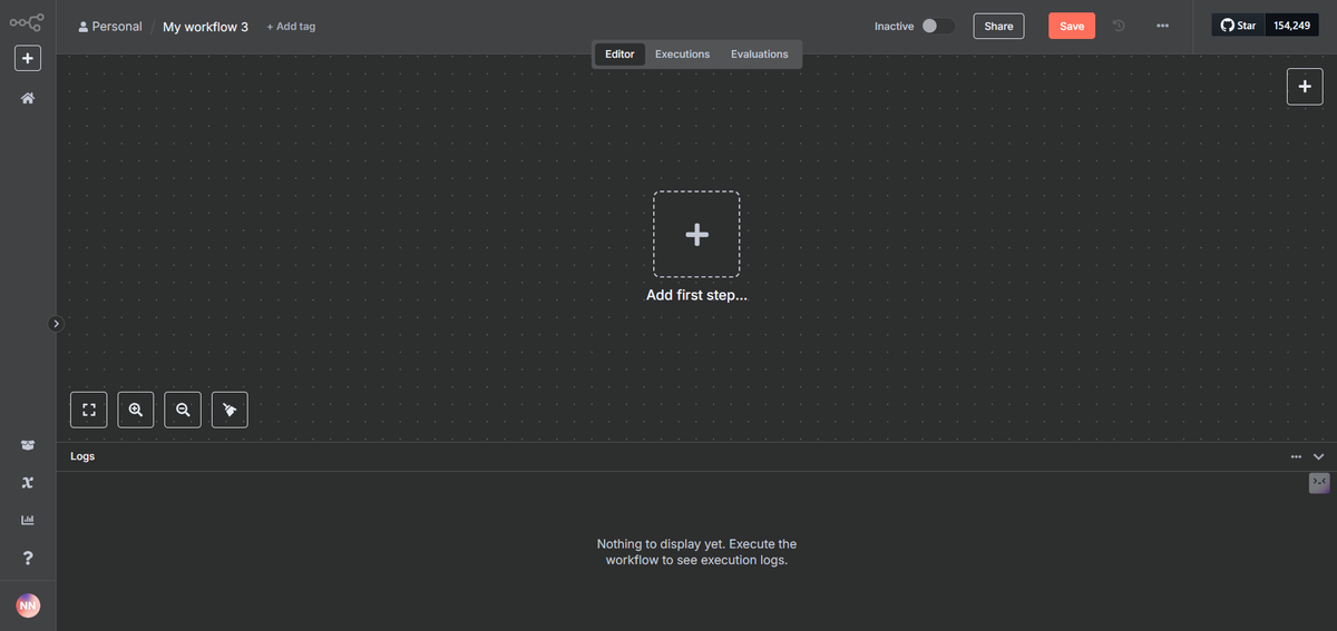 FlowSync_N's tweet image. 🏗️ The Blank Canvas
Every time I see a blank n8n canvas, I see pure potential. It&apos;s a reminder: No matter how complex the problem, the solution always starts with one simple step. What will you automate today?

#n8n #Automation #WorkflowDesign #BuildTech #FlowsyncByNsikan