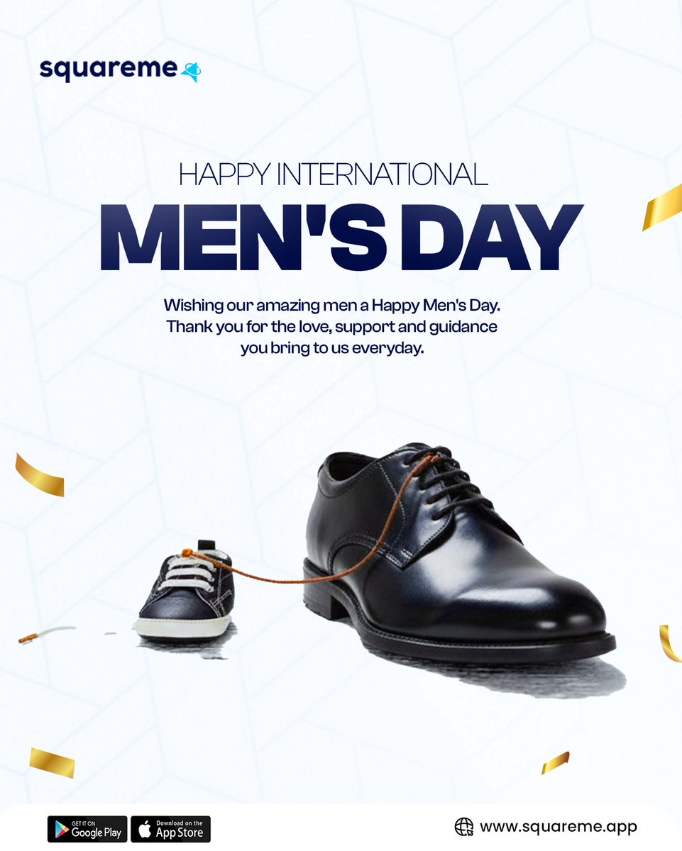 Today, we celebrate the men who show up, stand strong, and lead with kindness.
Happy International Men’s Day. 

From all of us at Squareme.

#internationalmensday #squareme