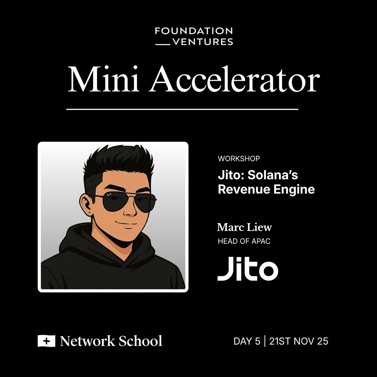 Looking forward to sharing Jito with all the great founders <a href="/ns/">NS</a> 🔜