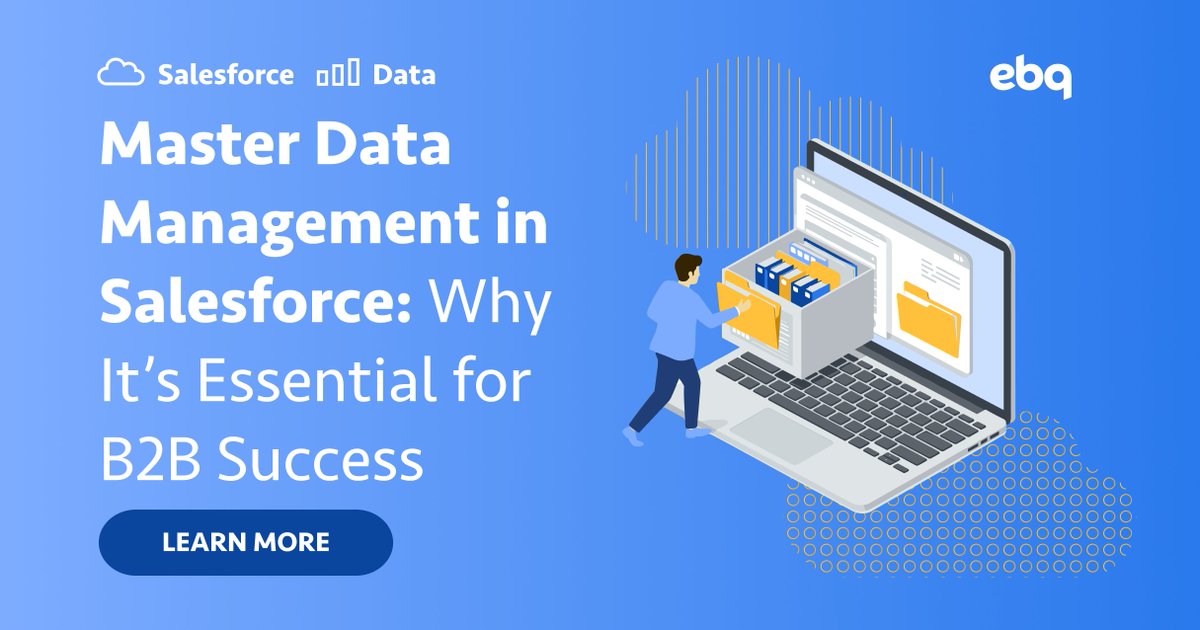 EBQuickstart's tweet image. Organizing and maintaining accurate #Salesforce data may not be flashy, but #MasterDataManagement (MDM) is essential. A single source of truth eliminates confusion, streamlines processes, and drives smarter decisions.

Read more: go.ebq.com/master-data-ma…

#B2BData #DataDriven
