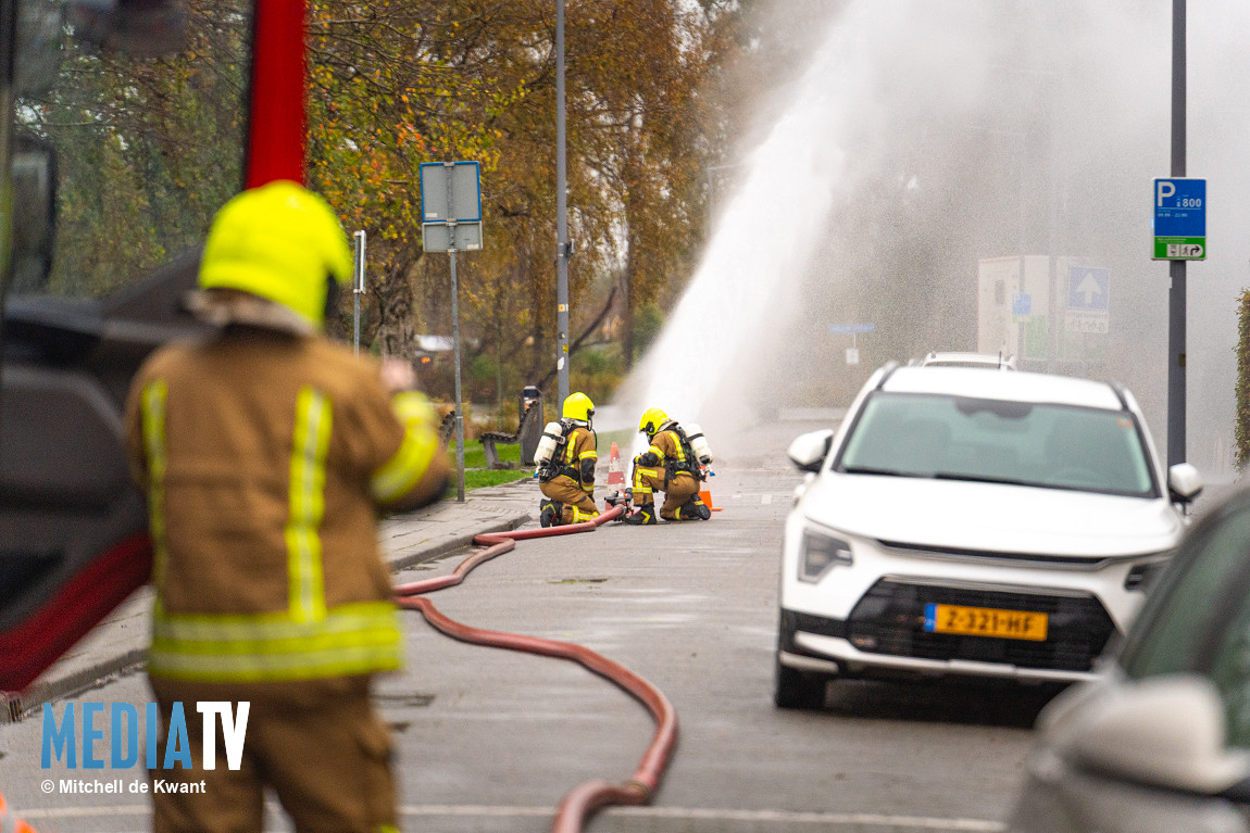 Gaslek op de Stadhouderslaan in Rotterdam leidt tot evacuaties