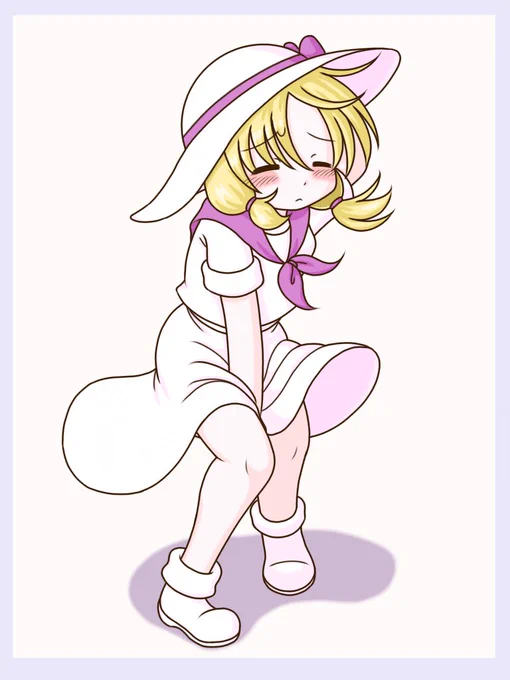 いい膝の日に上げたかったルイズさん(なお一週間前) ロングスカートから覗く膝はいいもんだよなぁブラザー