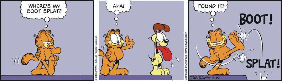 Garfield by Jim Davis for Wed, 19 Nov 2025