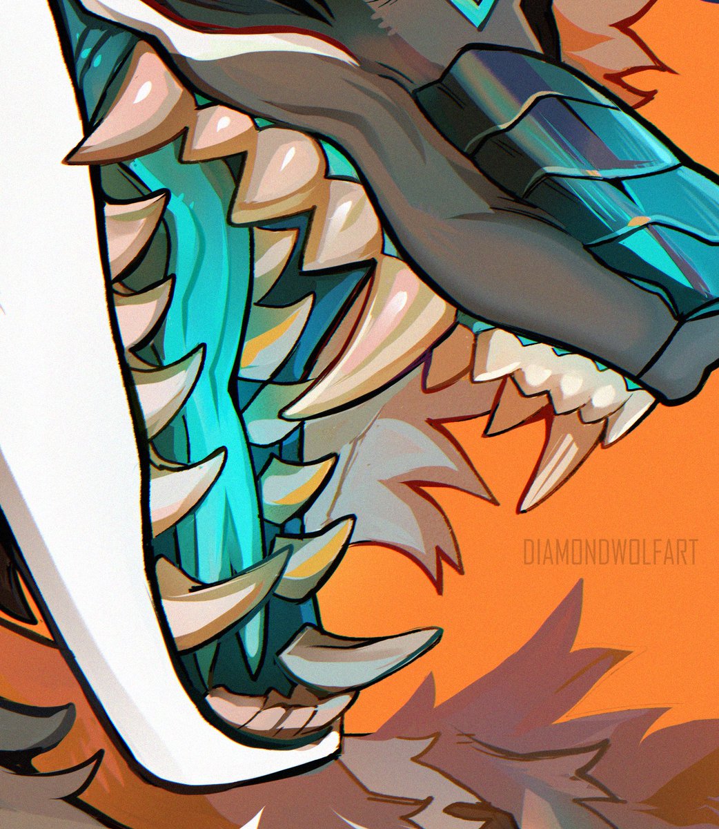 diamondwolf_art's tweet photo. 🦷 https://t.co/TK9UN4Ue8P