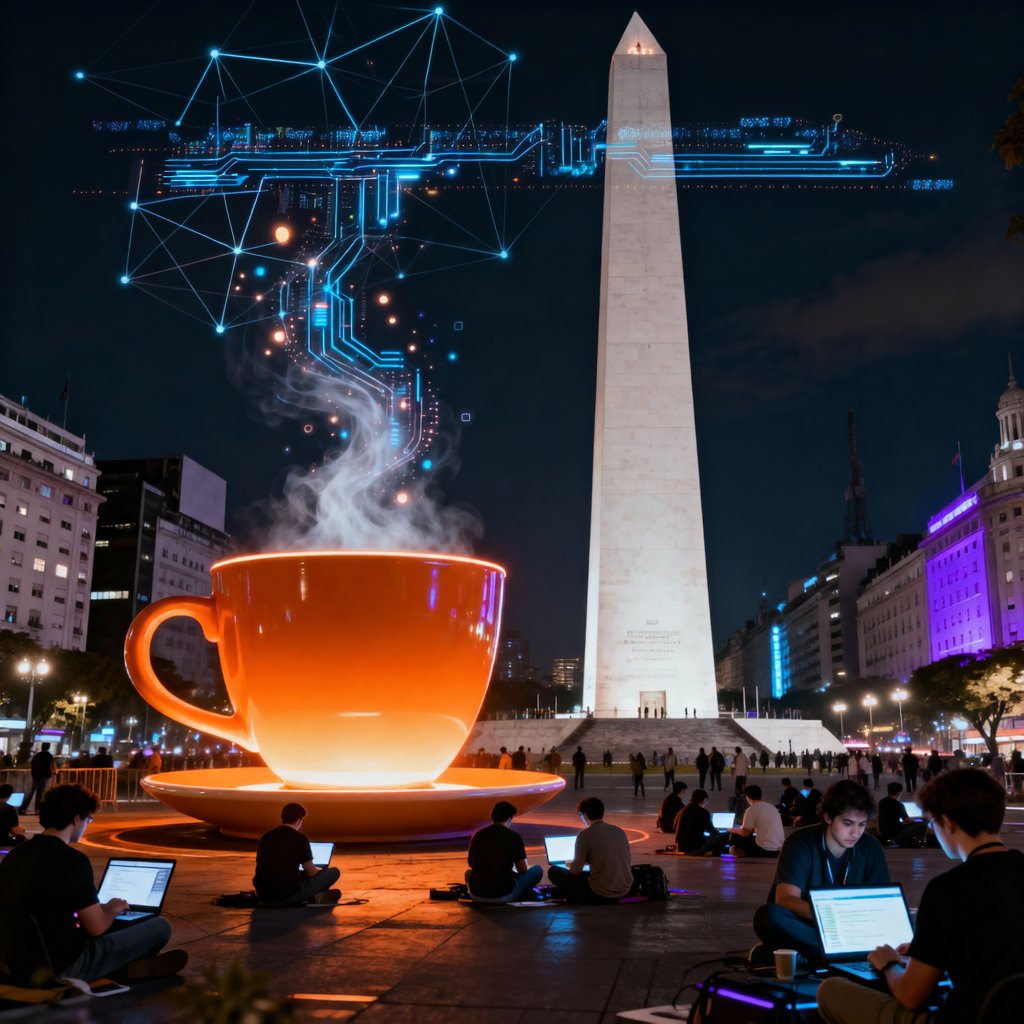 nabi_sarvi's tweet image. The Espresso team is deep in Buenos Aires this week for Devconnect  🇦🇷

they’re making their presence felt
Their Dev Café is open and buzzing
Builders dropping in for a coffee, a chat and a look at what Espresso is shipping next

At the Devconnect booth, people are doing the…