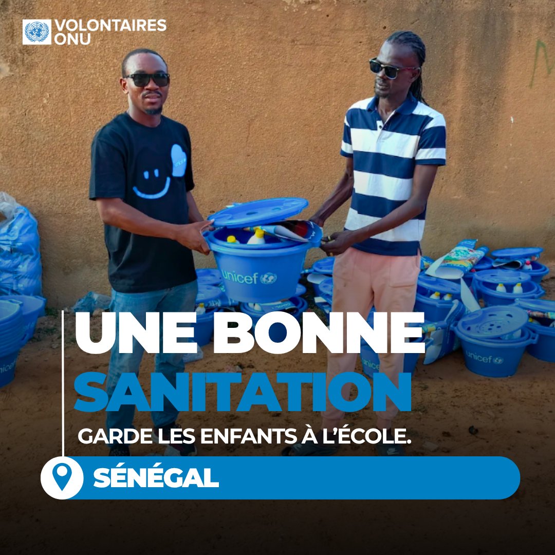 UNV_ROWCA's tweet photo. Une toilette peut changer une journée d’école.
À Matam🇸🇳, grâce à l’appui de Seydou Traoré, Volontaire ONU avec @unicefsenegal, les élèves utilisent désormais des latrines sûres.

Les filles restent en classe. L’hygiène s’améliore. Les communautés voient la différence.
#ToiletDay https://t.co/RKsnFjVkKQ