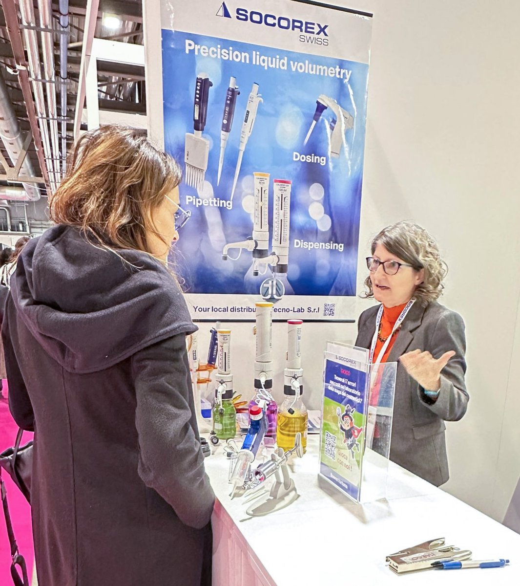 SocorexLab's tweet image. 📢Day 1 at Making Cosmetics in Milan with TECNO-LAB SRL, booth A19!
Stop by tomorrow (November 20) and explore our innovative liquid handling and laboratory instruments.
We are looking forward to connecting with you!🤝
#Socorex #LiquidHandling