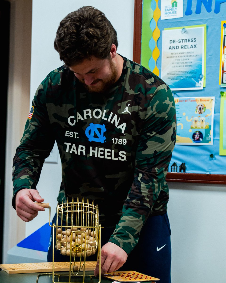 UNCFootball's tweet image. Had a great time hosting bingo with our friends at @SECUFamilyHouse last night!