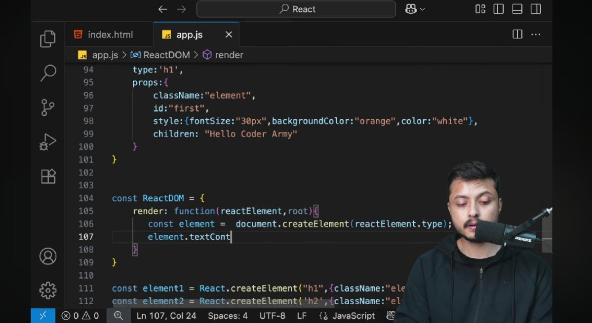 Aryan6337's tweet image. Amazing lecture by @rohit_negi9 on React 
#WebDevelopment 
#DataScience 
#coderarmy 
#strike