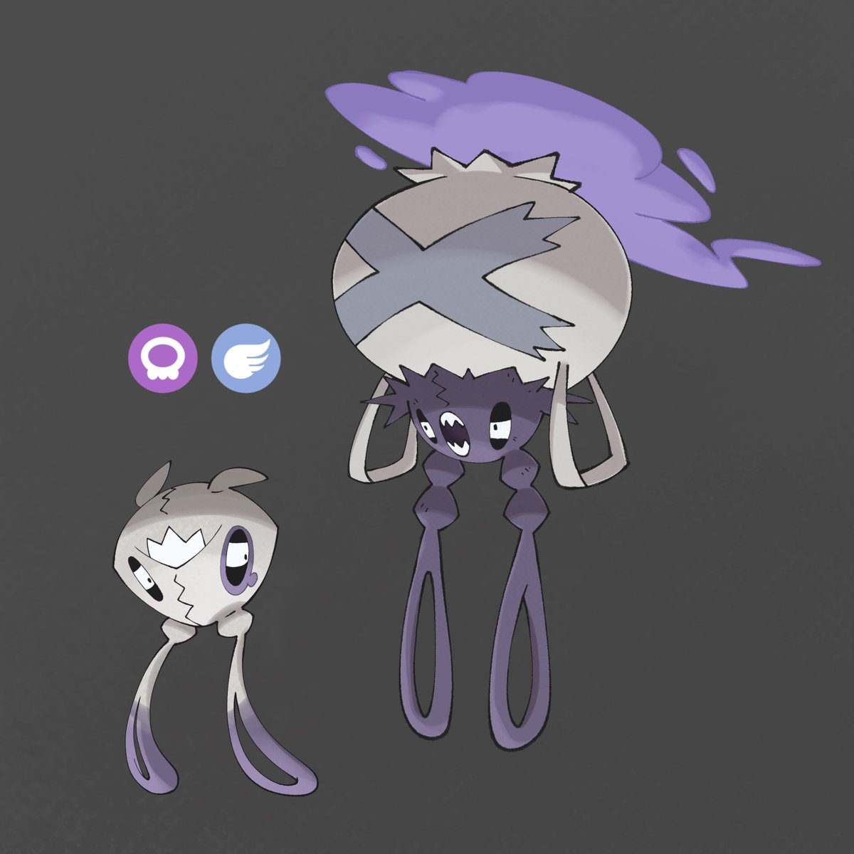 Trubbish regional form + New evo 
Because their bodies are lighter than those of unova, they can propel themselves by floating, using gases and air pollution as fuel. They are commonly mistaken for ghost-type Pokémon by people who see them.
#fakemon