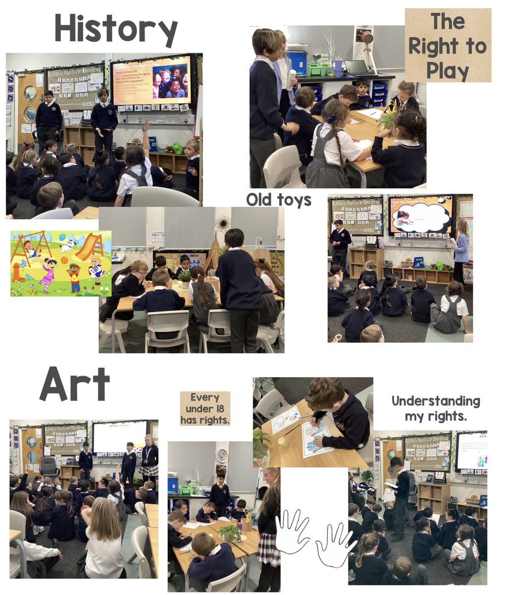 Misswalsh1_'s tweet image. Child Take Over Day 
Today our wonderful Year 6 children took on the role of the teachers. #class12 loved having all of you and throughly enjoyed their lessons and activities linking to the children’s rights. @Year6Monksdown1 @Year1Monksdown