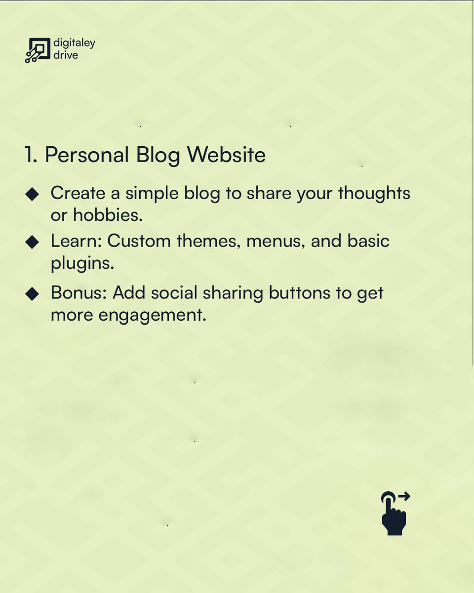 Digitaleydrive's tweet image. 👉 Want guided support and step-by-step lessons? Join our WordPress Development Course today and start creating professional websites with ease! Send a DM to sign up now for just #7,500, today. 

#wordpress #webdevelopment #learntocode #portfoliobuilding #beginnerfriendly