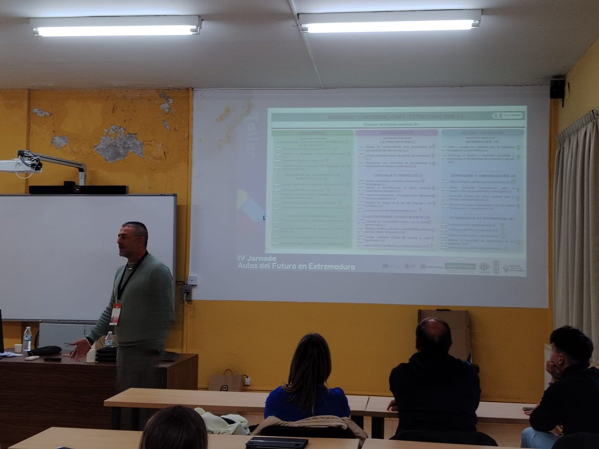 adfeinnovated's tweet photo. 🟣🟡IV Jornada #AdFE🔵🔴

Taller 4 "Atención a la Diversidad", nos lo cuenta Antonio Márquez (Maestro de Pedagogía Inclusiva y Director de AulaDesigual).

#IVJornadaAdFE https://t.co/QQ7VqjCwOM