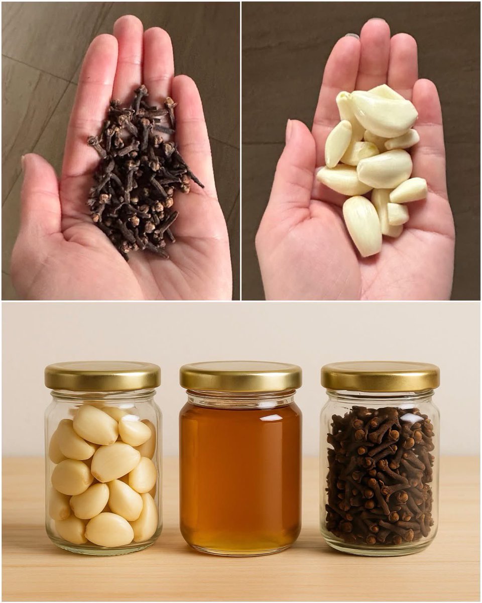 Mixing garlic, honey and cloves: The secret no one will ever tell you.

Did you know this simple blend support full body wellness?

Garlic boosts immunity, honey fights infection and cloves improve digestion and circulation.

Together they create a antimicrobial and antioxidant
