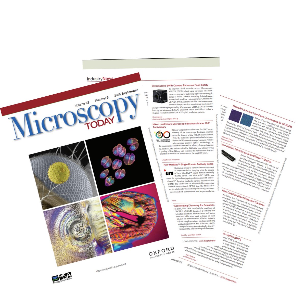 SenseAIUK's tweet image. In the press 📰 Our latest 4D STEM Imaging and partnership with @NanoscienceInst have been featured in the latest Microscopy Today from the @MicroscopySoc 🙏
#microscopy #electronmicroscopy #imaging #sciences #4DSTEM