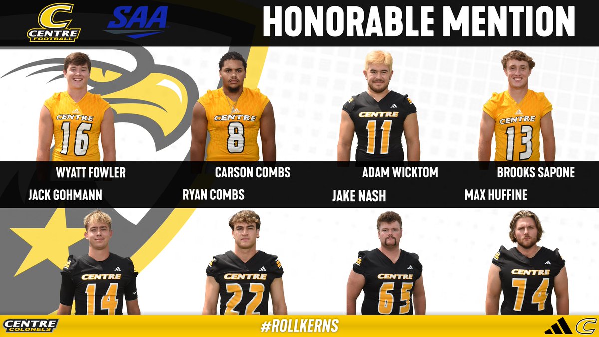 🏈 Congratulations to all our postseason award winners from <a href="/CentreFootball/">Centre College Football</a>, highlighted by Special Teams Player of the Year Cree Ross! #RollKerns #PEV centrecolonels.com/news/2025/11/1…