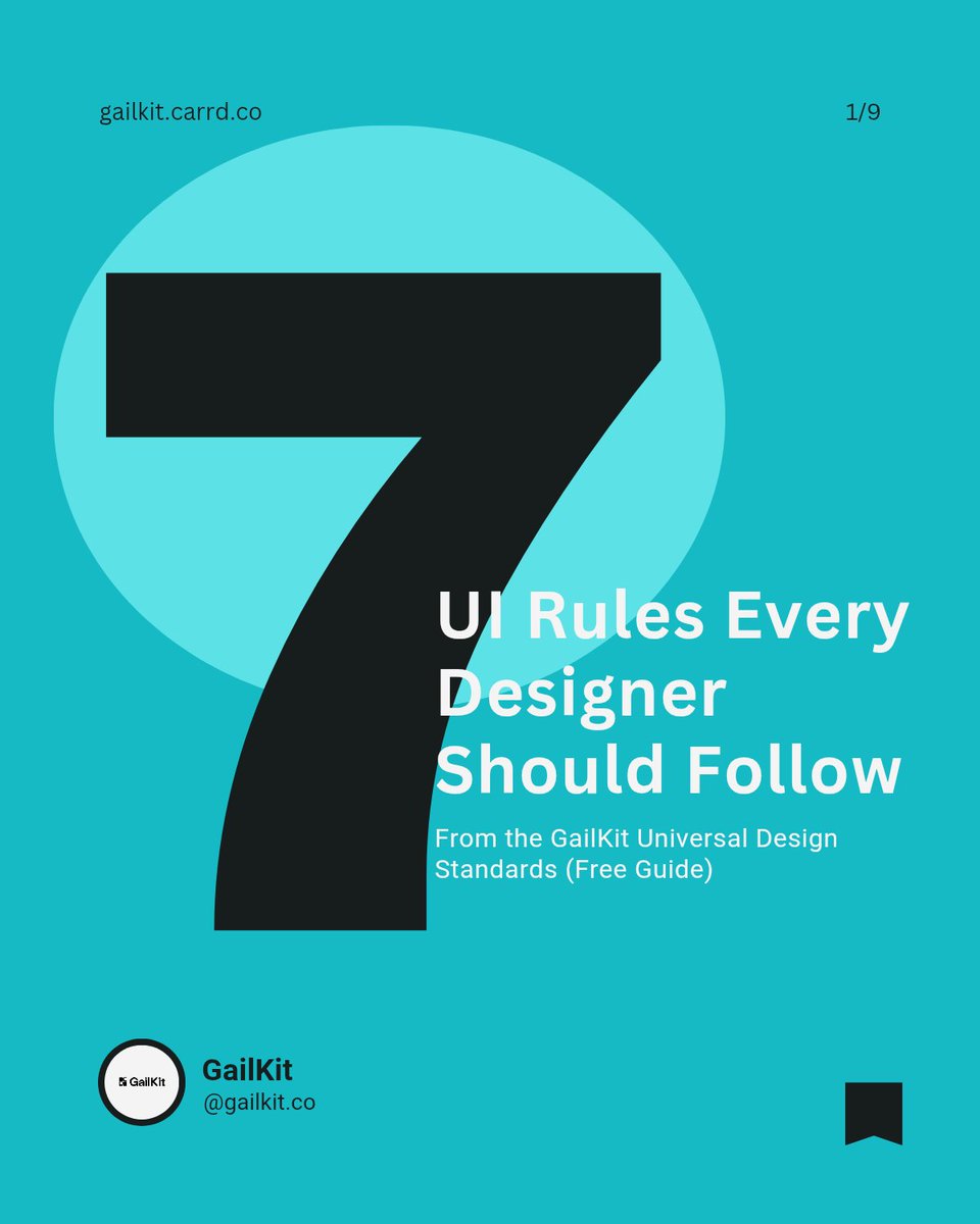 isitagwhite's tweet photo. 7 UI Rules Every Designer Should Know.

It's a thread... https://t.co/tbBq9trh3v