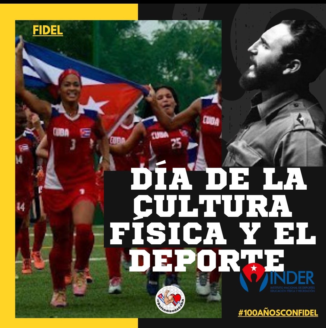 Ahí está la semilla que sembró el Comandante en Jefe con el INDER ⚽⚾🥎🏀🏐🏈🏉🎾🥏🎳🏏🏑🏒🥍🏓🏸🥊🥋🥅⛳🎯. 👇

Muchas felicidades a nuestros deportistas que ponen el nombre de #Cuba en lo más alto del podio. 🏅🥇🥈🥉🎖️

⭐#100AñosConFidel⭐
#DefendiendoCuba🇨🇺👍❤️
