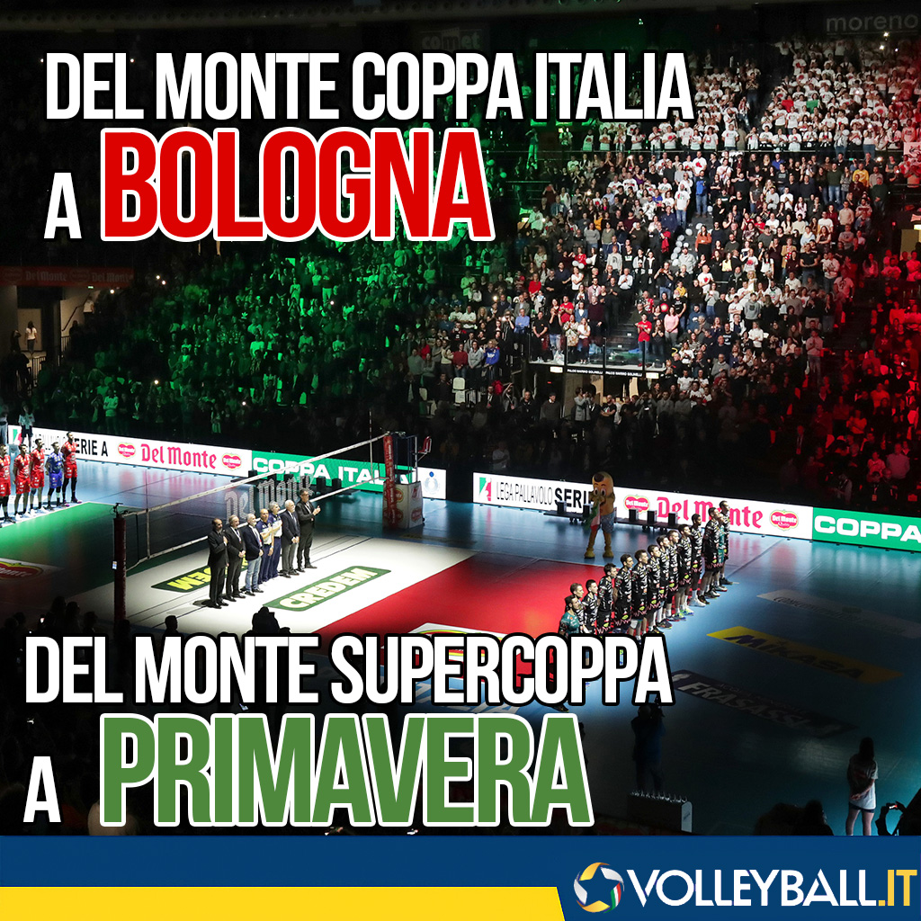 Volleyball_it's tweet photo. 🏆🇮🇹🏐 Del Monte Supercoppa a Primavera!🌸🍀🌱🪻
Lega Pallavolo: Cambia il calendario degli eventi. Supercoppa spostata a fine Regular Season, Coppa Italia a Bologna
📲 Leggi su Volleyball.it+
https://t.co/DPQGHfv0Tc

Scarica l’APP
Apple https://t.co/6400cURJHm
Android https://t.co/TzRYyqhoJ0