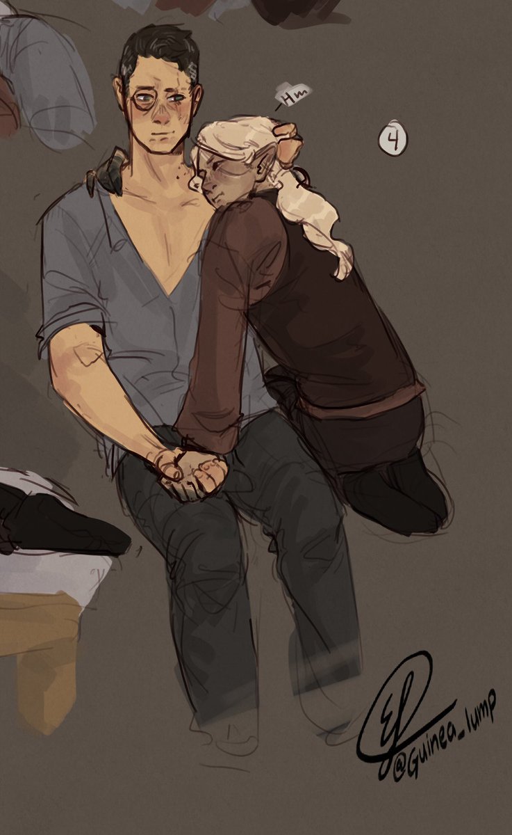 Guinea_lump's tweet photo. My obsession with #bloodletting is low key taking over my life…  Anyways I’m so happy with these doodles I made of scenes from my friends fanfic (Dancing with Death by songbird_23) 
#cureduo #VampiresSMP #VampireSMPfanart https://t.co/4DBEONd4dU
