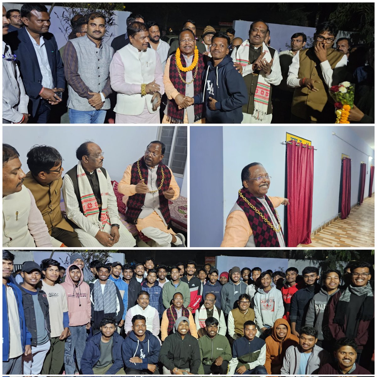 आज #अंबिकापुर में मा० केंद्रीय राज्य मंत्री श्री दुर्गादास उइके जी, मा० मंत्री श्री ओ.पी. चौधरी जी एवं मा० मंत्री श्री केदार कश्यप जी के साथ शासकीय पोस्ट मैट्रिक आदिवासी बालक छात्रावास का निरीक्षण किया।

निरीक्षण के दौरान मैंने अपने उसी कक्ष का अवलोकन किया, जहाँ बाल्यकाल में रहकर