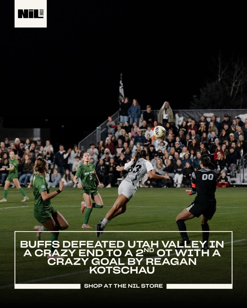 Buffs Soccer making HUGE waves!! Crazy first round game even leading to making sports center 10 top!!⚽️🦬
Soccer plays #22 Xavier Thursday @ 1 pm!

#buffssoccer #cusoccer #ncaachampionship #skobuffs #postseason