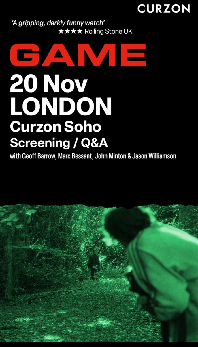 We are in Soho tomorrow 
Doing a Q&amp;A with 
Jason Williamson <a href="/sleafordmods/">Sleaford Mods</a> 
Marc Bessant 
John Minton (Director) 
And myself - 
Tickets still available curzon.com/ticketing/seat…