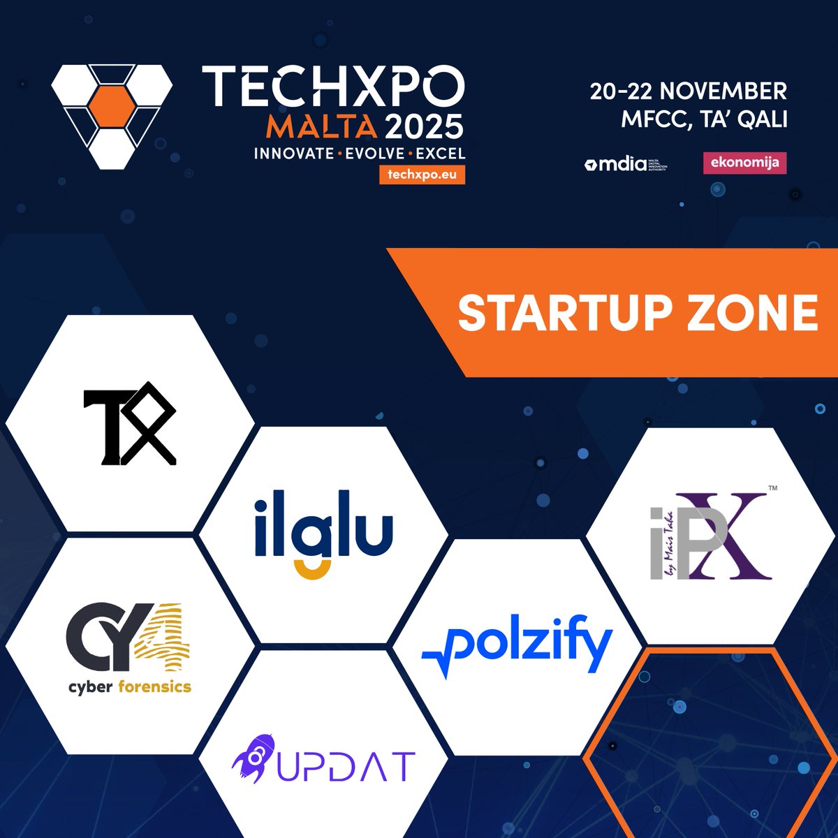 techxpoeu's tweet image. Discover Tomorrow’s Innovators at the TECHXPO 2025 Startup Zone 🚀 

Explore a dynamic showcase of innovation where emerging tech meets bold ideas. From smart solutions to groundbreaking digital platforms, the Startup Zone highlights the diverse talents shaping tomorrow’s world.