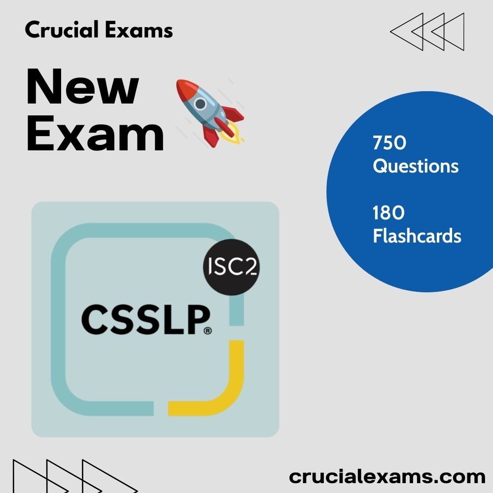CrucialExams's tweet image. Day 3 of #ISC2 Launch Week 🚀 Today is the CSSLP - Certified Secure Software Lifecycle Professional, which is now available on Crucial with 750 practice questions and 180 flashcards!

👉 crucialexams.com/exams/isc2/cer…