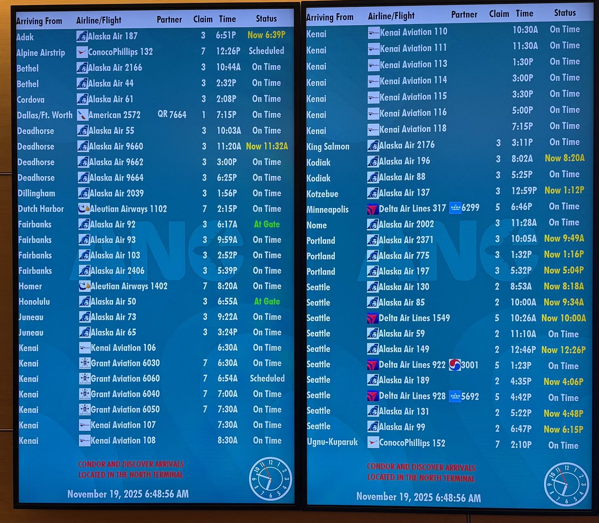 Gotta love some of these destinations that fly into Anchorage.