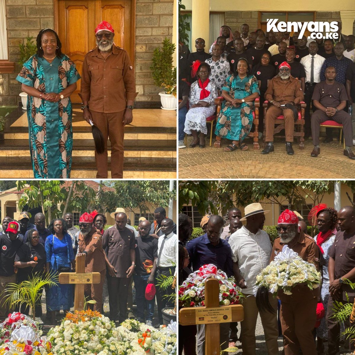 George Wajackoyah visits the family of the late Raila Odinga in Bondo