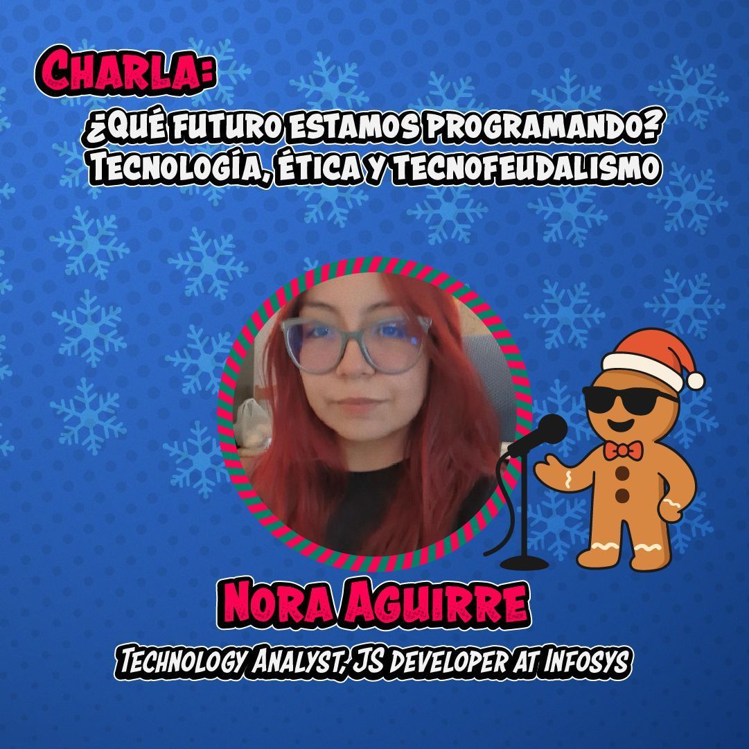 posadev's tweet image. ¿Qué futuro estás programando? 🌍💻

@noraprogramadra llega a #Posadev2025 con una charla sobre tecnología, ética y tecnofeudalismo.

Una invitación a cuestionar y a construir tech con valores humanos.