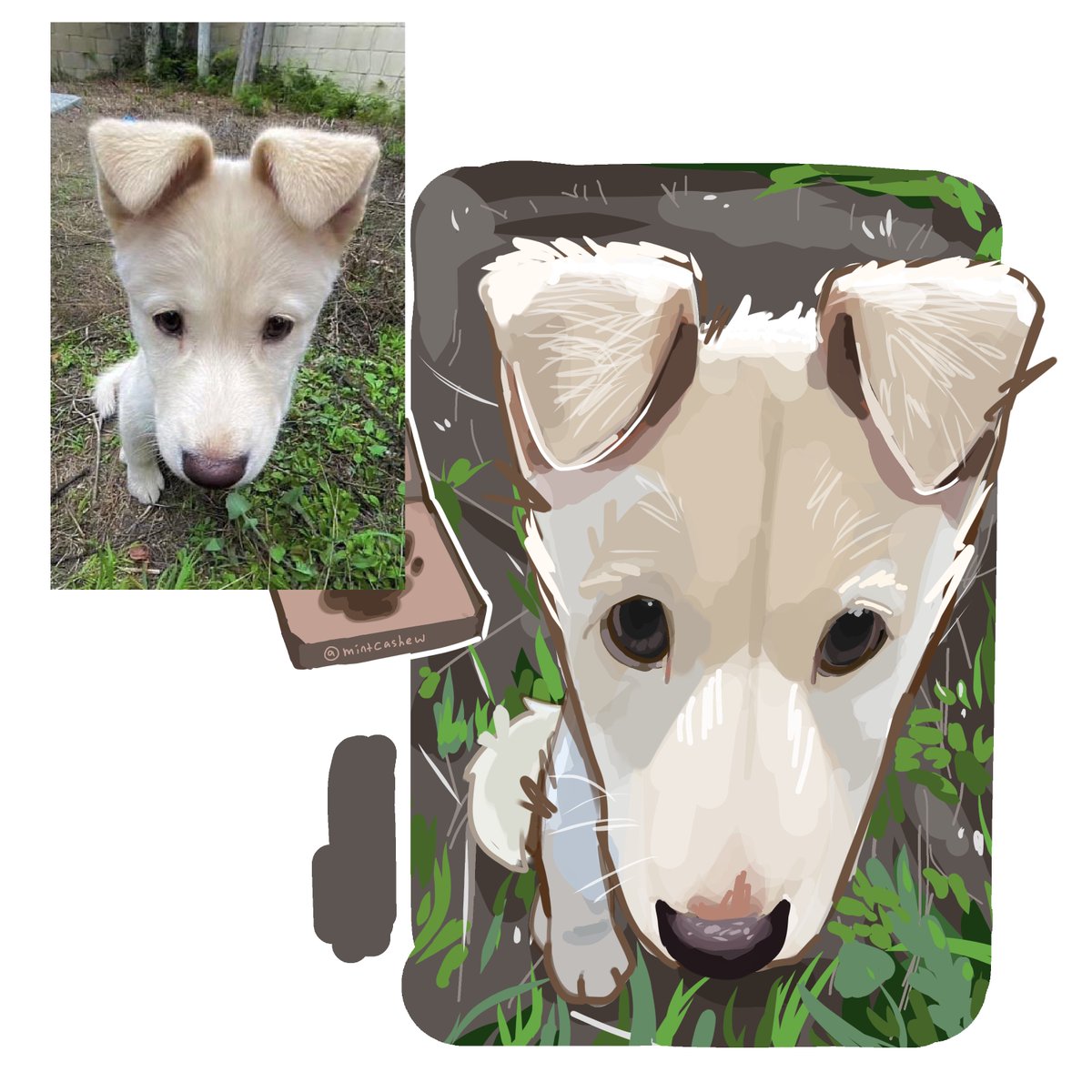 MintCashew's tweet image. gee I can&apos;t wait to eat that slice of pizza wait where did it go

suspiciously pizza shaped dog: