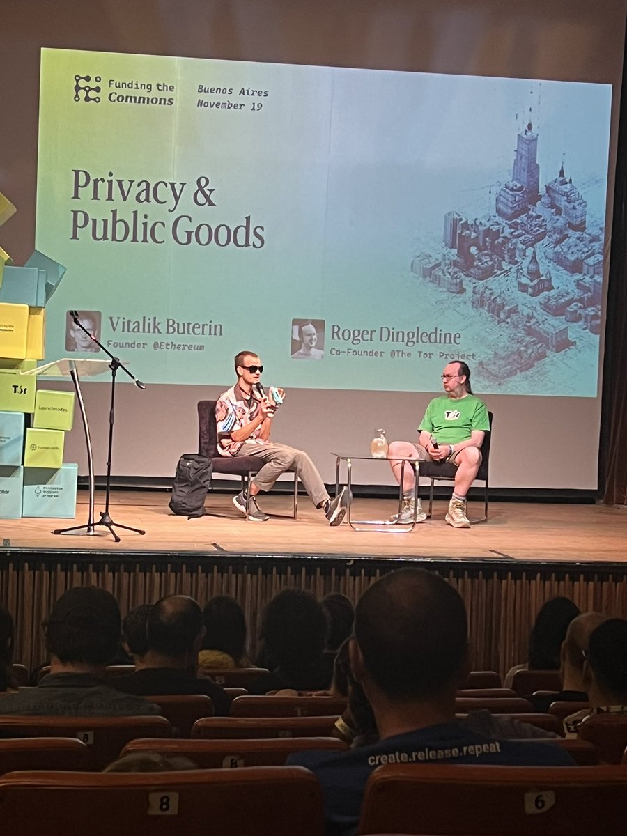 stchibie's tweet image. i explored tor long before i knew ethereum.

watching the founders of these projects live is surreal.

reinforcing what i know — blockchains aren’t the only decentralized networks.

a lot is possible at their intersection, especially in a world where freedom is a luxury.