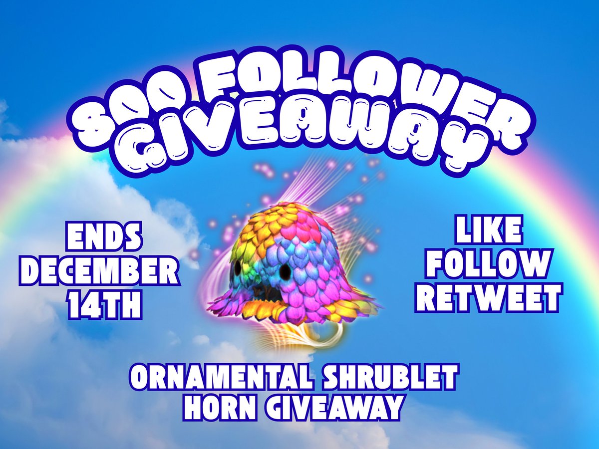 🌙 Elana's 800 Follower Giveaway! 🌙
I'm giving away the Ornamental Shrublet Mount to celebrate! 🌱✨
To enter:
❤️ Like
🔁 Retweet
👤 Follow
🗒️ Comment your Character Name + Server

You have until Moonlit Kiss Opening — Sunday, December 14th 7 PM EST!
Good luck, Warriors of