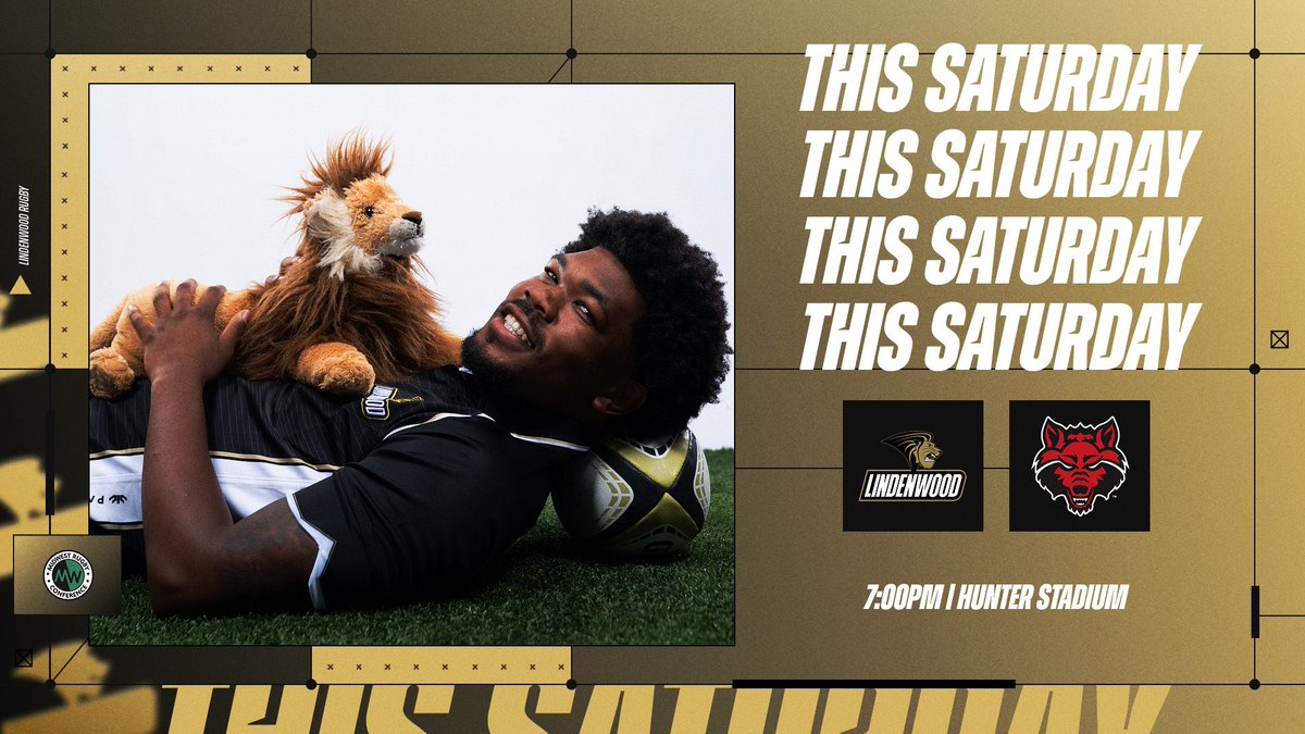 Four days out! 🦁🔥
Lions host Arkansas State this Saturday and campus is buzzing — student apparel raffle 🎁, club rugby tailgate 🍔, Golden Line performance 🎶, and more!
Be there. Bring the noise. Let’s defend home turf.
#WeAreLions #LionsForLife #CampusRugby #RoarTogether 🖤