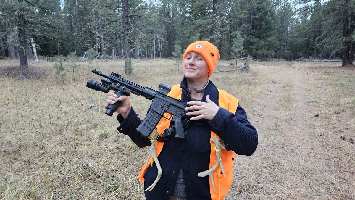 If you set your foid up to watch known animal crossings, you gotta give her a red dot M-4 with a magazine of green tips, in case the bears want pets.